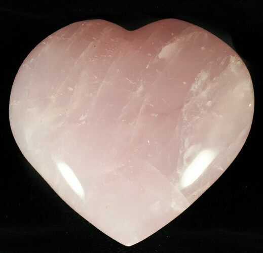 Polished Rose Quartz Heart - Madagascar #59114